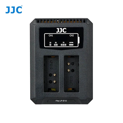 JJC USB Dual Battery Charger DCH-LPE12