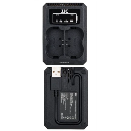 JJC USB Dual Battery Charger DCH-NPW235