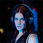 JLab Nightfall Wired Gaming Headset - Black
