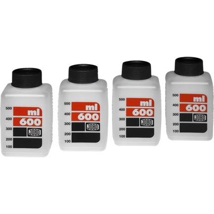 JOBO BOTTLE KIT 600ML (4X 600ML WHITE)
