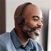 Jabra Evolve 65 TE MS Mono Bluetooth Headset + Charging Stand Black