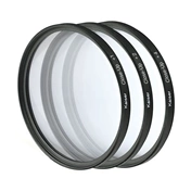 KAISER +1, +2, +4, macro előtét lencse + tok, 67 mm