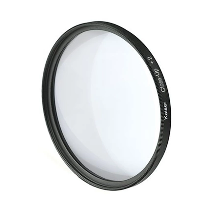 KAISER +1, +2, +4, macro előtét lencse + tok, 67 mm