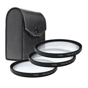 KAISER +1, +2, +4, macro előtét lencse + tok, 72 mm