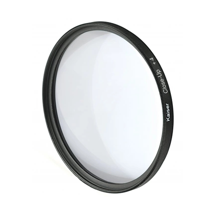 KAISER +1, +2, +4, macro előtét lencse + tok, 72 mm