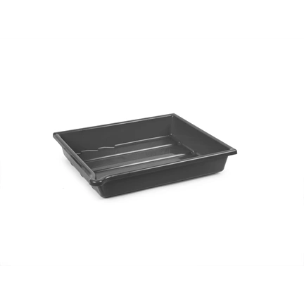 KAISER Lab Tray, 20 x 25 cm (7,9 x 9,8"), black 4157