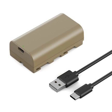 K&F Concep NP-F550 akkumulátor 3500mAh, USB-C csatlakozóval