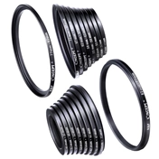 K&F Concept 18 db-os menetátalakító gyűrű szett (Step-Up és Down) 37-82mm