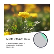 K&F Concept 55MM Nano-X Black Mist lágyító szűrő 1/2, Karcálló
