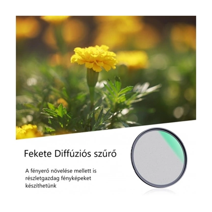 K&F Concept 67MM Nano-X Black Mist lágyító szűrő 1/2, Karcálló