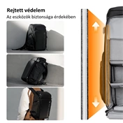 K&F Concept Alpha Air fotós hátizsák 25L, fekete