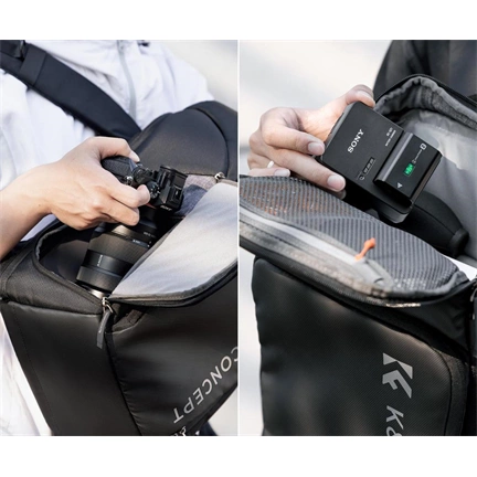 K&F Concept Alpha Air fotós hátizsák 25L, fekete