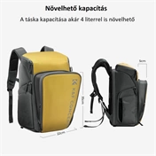 K&F Concept Alpha Air fotós hátizsák 25L, sárga