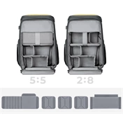 K&F Concept Alpha Air fotós hátizsák 25L, sárga
