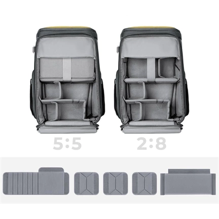 K&F Concept Alpha Air fotós hátizsák 25L, sárga