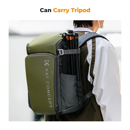 K&F Concept Alpha Air fotós hátizsák 25L, zöld