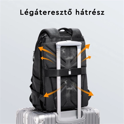 K&F Concept Alpha Backpack 20L, fotós hátizsák, vízálló, fekete