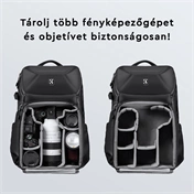 K&F Concept Alpha Backpack 20L, fotós hátizsák, vízálló, fekete