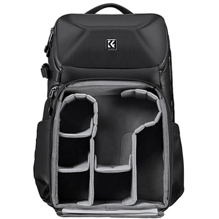 K&F Concept Alpha Backpack 20L, fotós hátizsák, vízálló, fekete