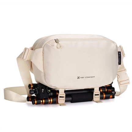 K&F Concept Alpha Sling 10L, fotós oldaltáska, csontszín