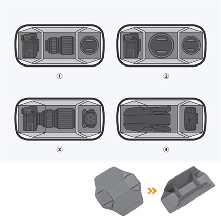 K&F Concept Alpha Sling 10L, fotós oldaltáska, fekete szürke