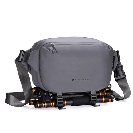 K&F Concept Alpha Sling 10L, fotós oldaltáska, sötét szürke