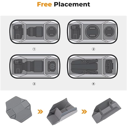 K&F Concept Alpha Sling 10L, fotós oldaltáska, sötétzöld