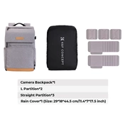 K&F Concept Beta Backpack 22L, fotós hátizsák, szürke