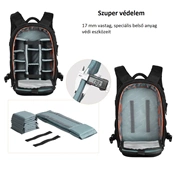 K&F Concept Beta Backpack 22 literes, fotós hátizsák, vízálló