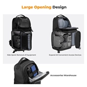 K&F Concept Beta Messenger egyvállas hardshell kamera hátizsák 10L, fekete