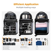 K&F Concept Beta Messenger egyvállas hardshell kamera hátizsák 10L, fekete