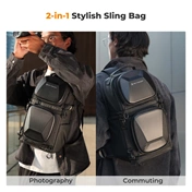 K&F Concept Beta Messenger egyvállas hardshell kamera hátizsák 10L, fekete