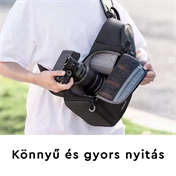 K&F Concept Beta Messenger egyvállas kamera hátizsák 10L, fekete