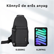 K&F Concept Beta Messenger egyvállas kamera hátizsák 10L, fekete