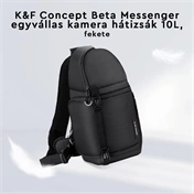 K&F Concept Beta Messenger egyvállas kamera hátizsák 10L, fekete