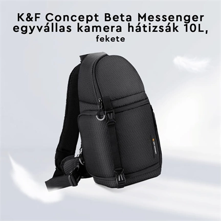 K&F Concept Beta Messenger egyvállas kamera hátizsák 10L, fekete
