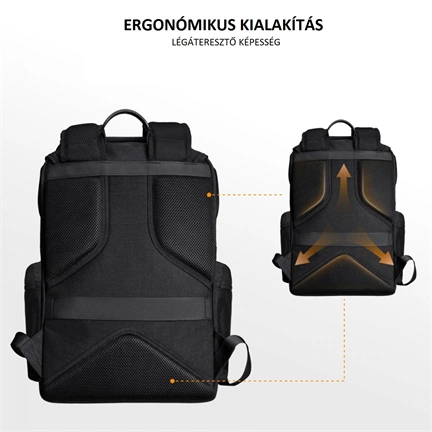 K&F Concept Beta fotós hátizsák - 25 literes, vízálló, fekete