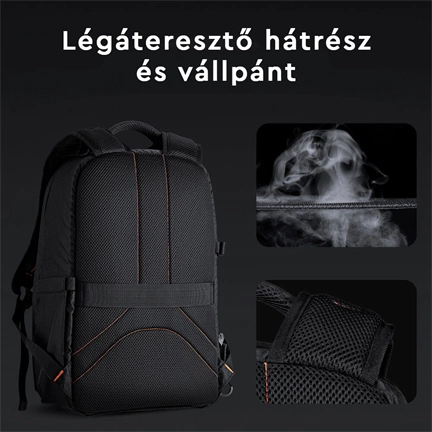 K&F Concept Beta hátizsák 18L V3, fekete narancs
