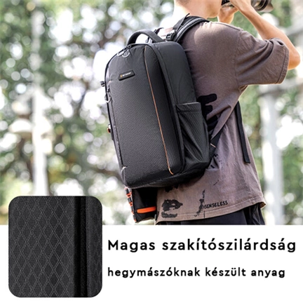 K&F Concept Beta hátizsák 18L V3, fekete narancs