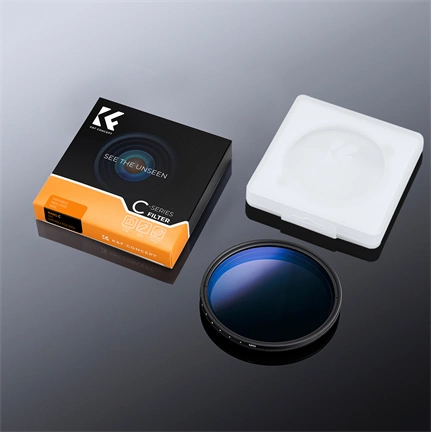 K&F Concept C Series Ultra-thin, VARIO ND 2-2000 változtatható szürkeszűrő, 55mm