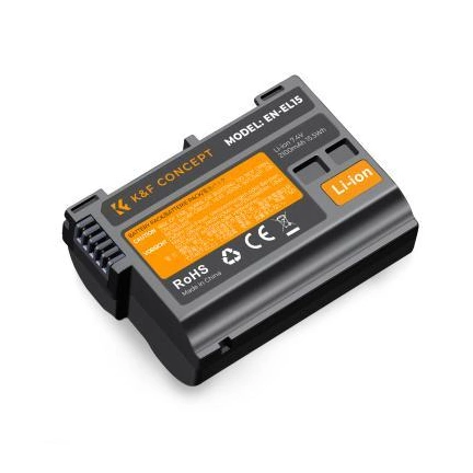 K&F Concept EN-EL15 akkumulátor, 2100mAh