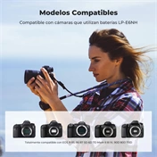 K&F Concept LP-E6NH akkumulátor, 2db, 2250mAh, USB-C csatlakozóval