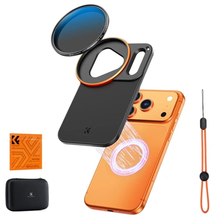 K&F Concept MagSafe szűrőtartó adapter 58 mm ND2-32 VND szűrővel, iPhone 17 Pro