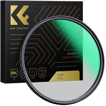 K&F Concept NANO-X series, B270, HD, CPL szűrő, vízlepergető, karcálló, 67mm