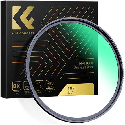 K&F Concept NANO-X series, B270, HD, MCUV szűrő, vízlepergető, karcálló, 55mm