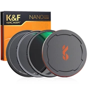 K&F Concept NANO-X series, MCUV + CPL szűrő, vízlepergető, karcálló, fém objektívsapka + tok, 72mm