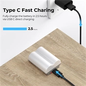 K&F Concept NP-W235 akkumulátor, 2db, 2400mAh, USB-C csatlakozóval
