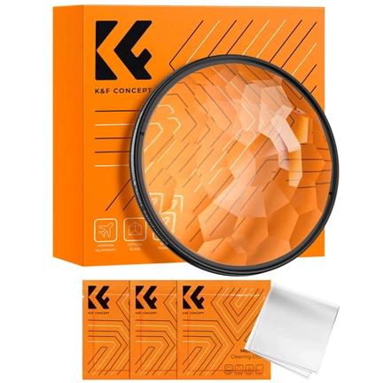 K&F Concept Nano-B Series kaleidoszkóp, effekt szűrő, 79mm, kézi fogantyúval + 3db törlőkendő