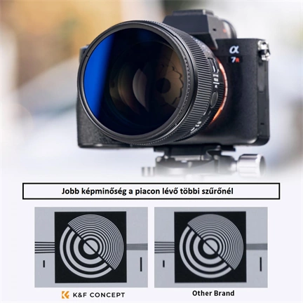 K&F Concept Professzionális szűrő szett + szűrőtartó tok (UV+CPL+ND4) 40,5mm