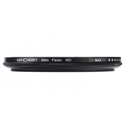 K&F Concept Slim vario ND 2-400 változtatható szürkeszűrő, 55 mm
